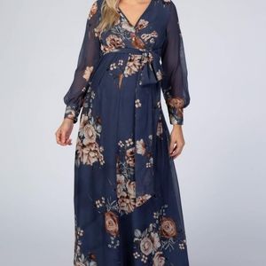 medium pinkblush maternity wrap dress